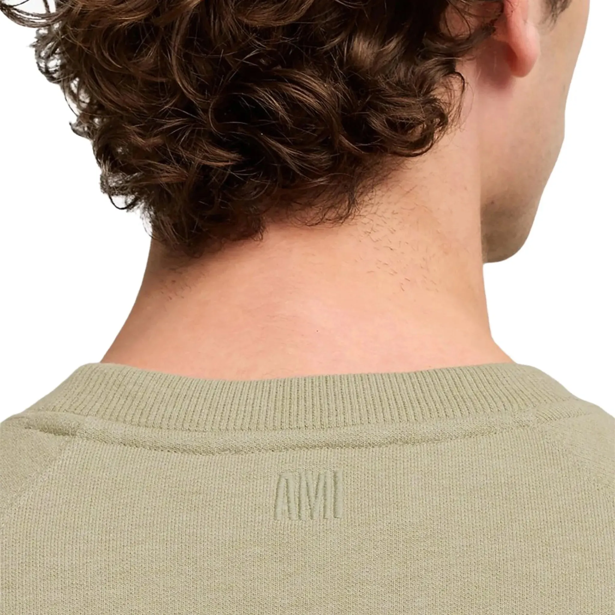 Ami Paris Ami De Coeur Green Sweatshirt