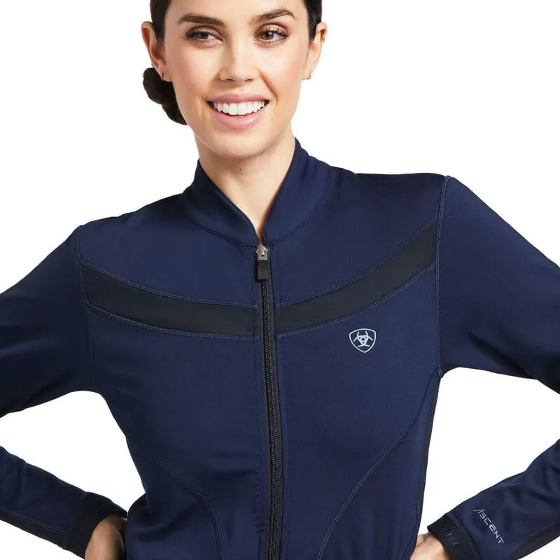 Ariat Ladies Ascent Full Zip Sweatshirt Navy