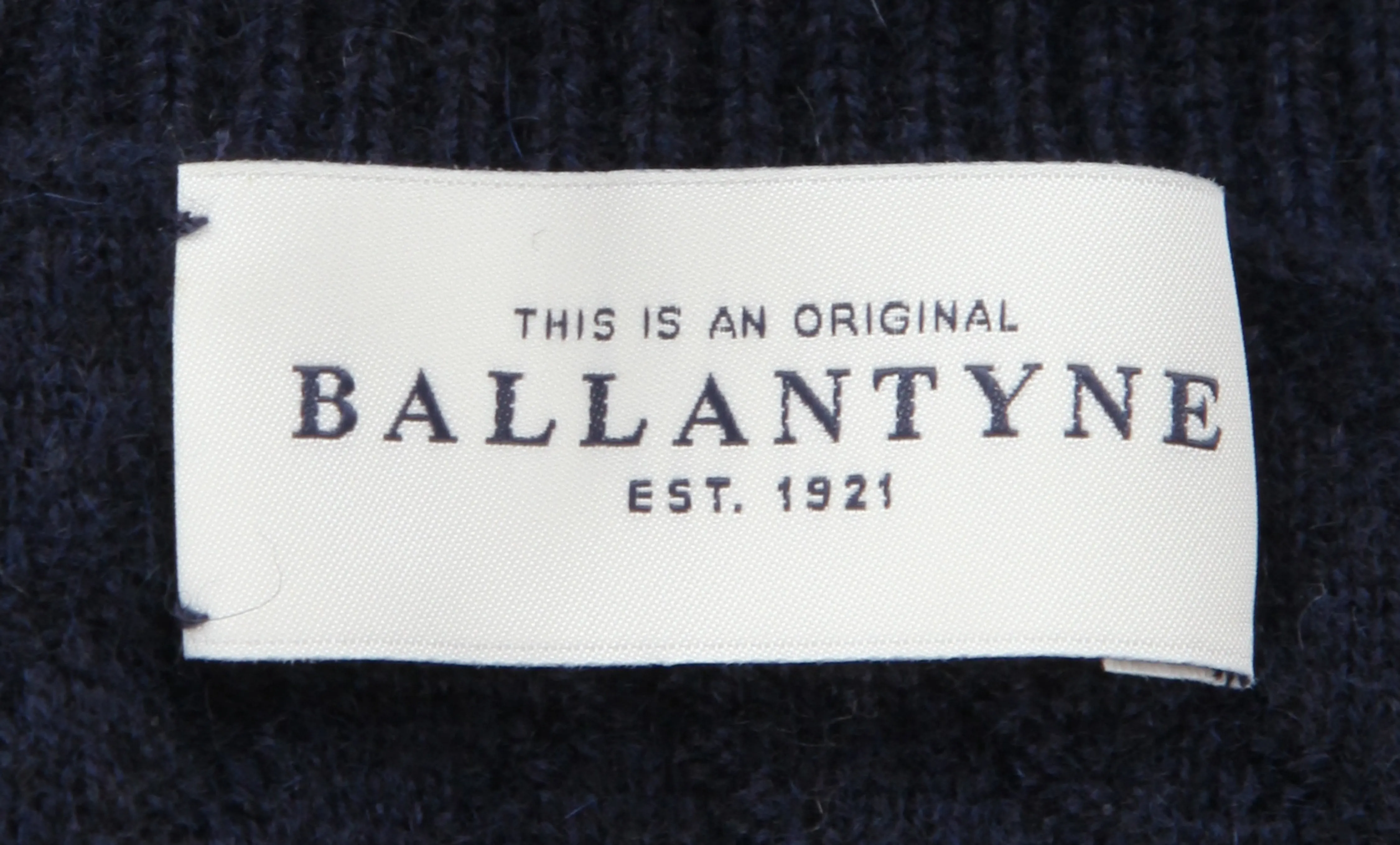 Ballantyne Dark Blue Turtleneck Sweater