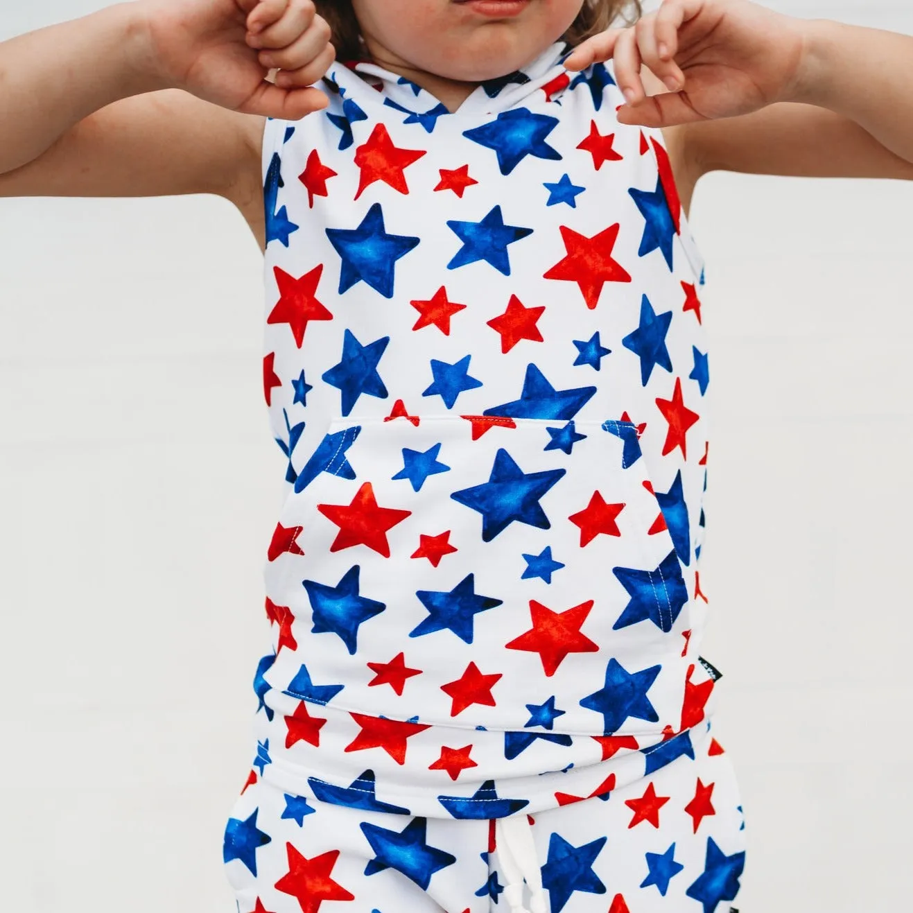 BAMBOO HOODIE TANK- Stars