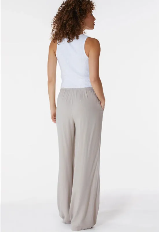 Bobi - Wide Leg Pant Tan