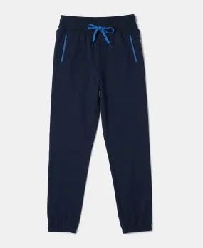 Boy's Super Combed Cotton Rich Graphic Printed Joggers with Elasticated Hem - Navy