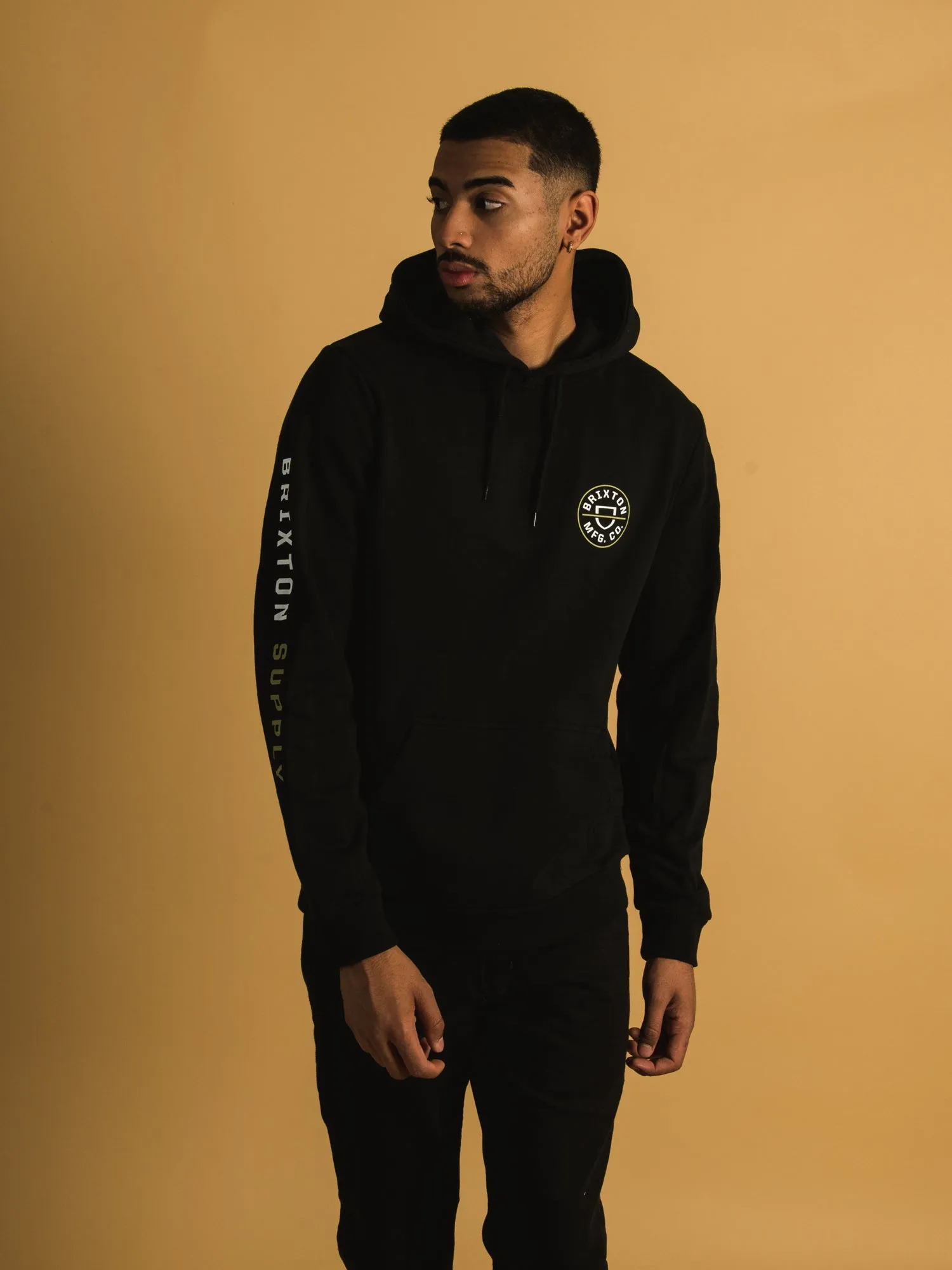 BRIXTON CREST PULLOVER HOODIE  - CLEARANCE