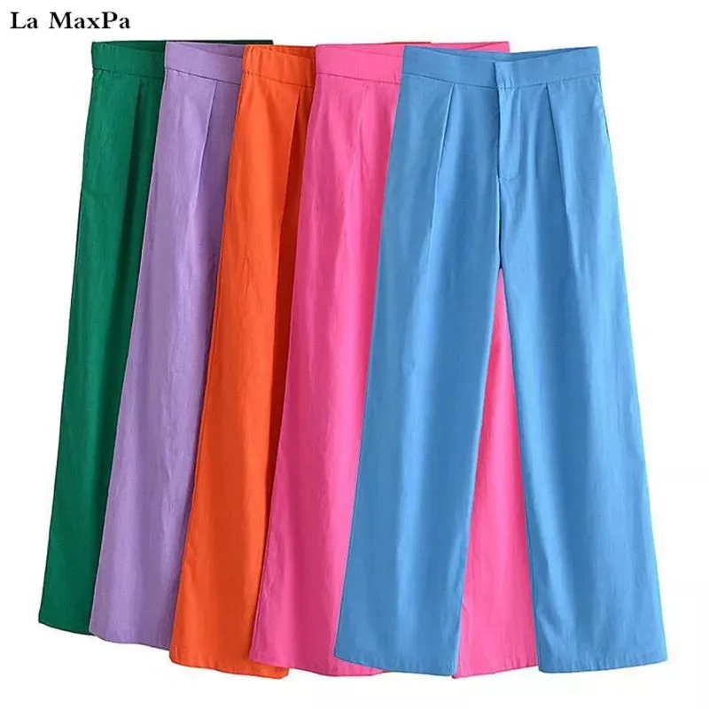 Candy Color Straight Pants