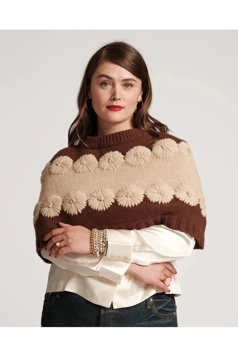 Chocolate Brown and Camel Shrug