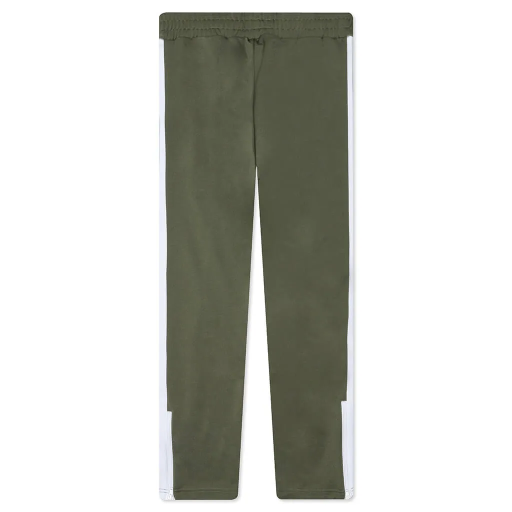 Classic Track Pants - Military/White