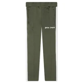 Classic Track Pants - Military/White