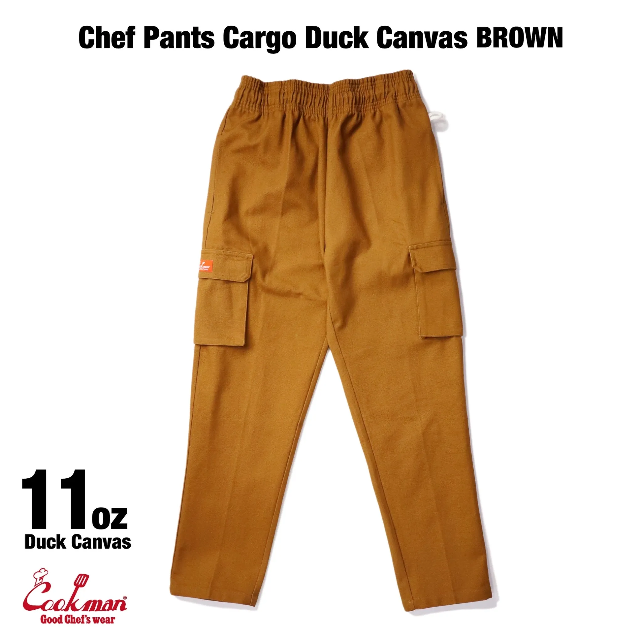 Cookman Chef Pants Cargo - Duck Canvas : Brown