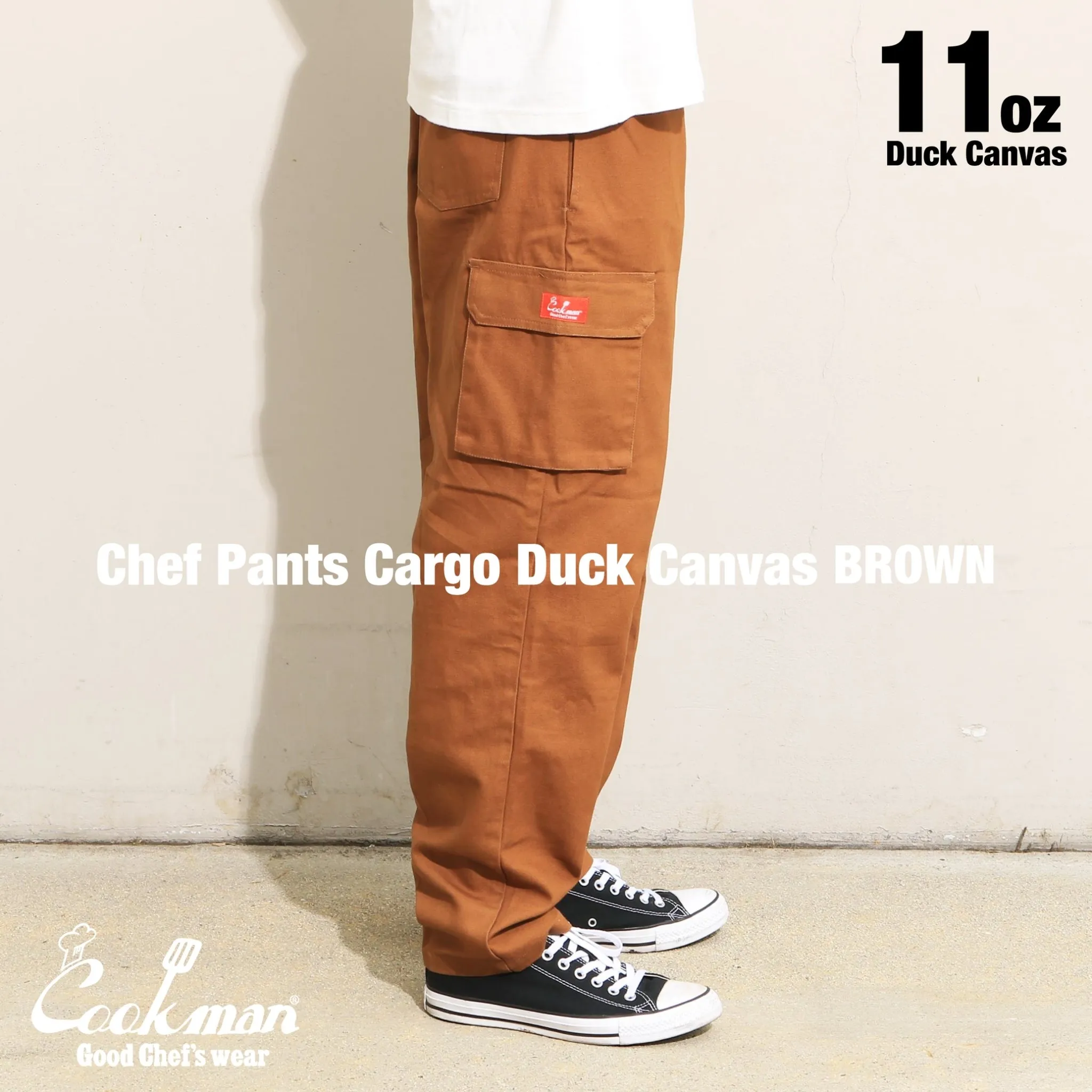 Cookman Chef Pants Cargo - Duck Canvas : Brown