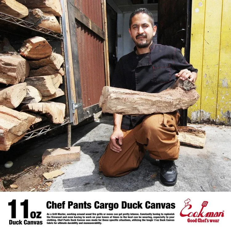 Cookman Chef Pants Cargo - Duck Canvas : Brown