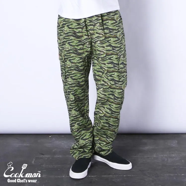 Cookman Chef Pants Cargo - Ripstop : Tiger Camo Green