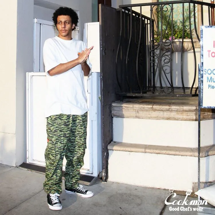 Cookman Chef Pants Cargo - Ripstop : Tiger Camo Green