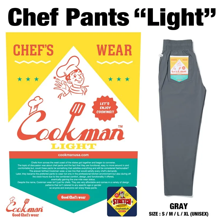 Cookman Chef Pants - "Light" : Gray