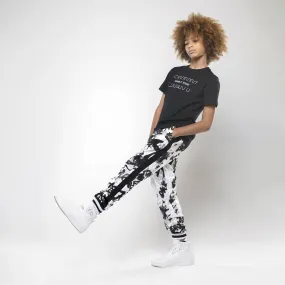 DKNY Junior Boys White Cotton French Graffiti Terry Pants _D24799-10P