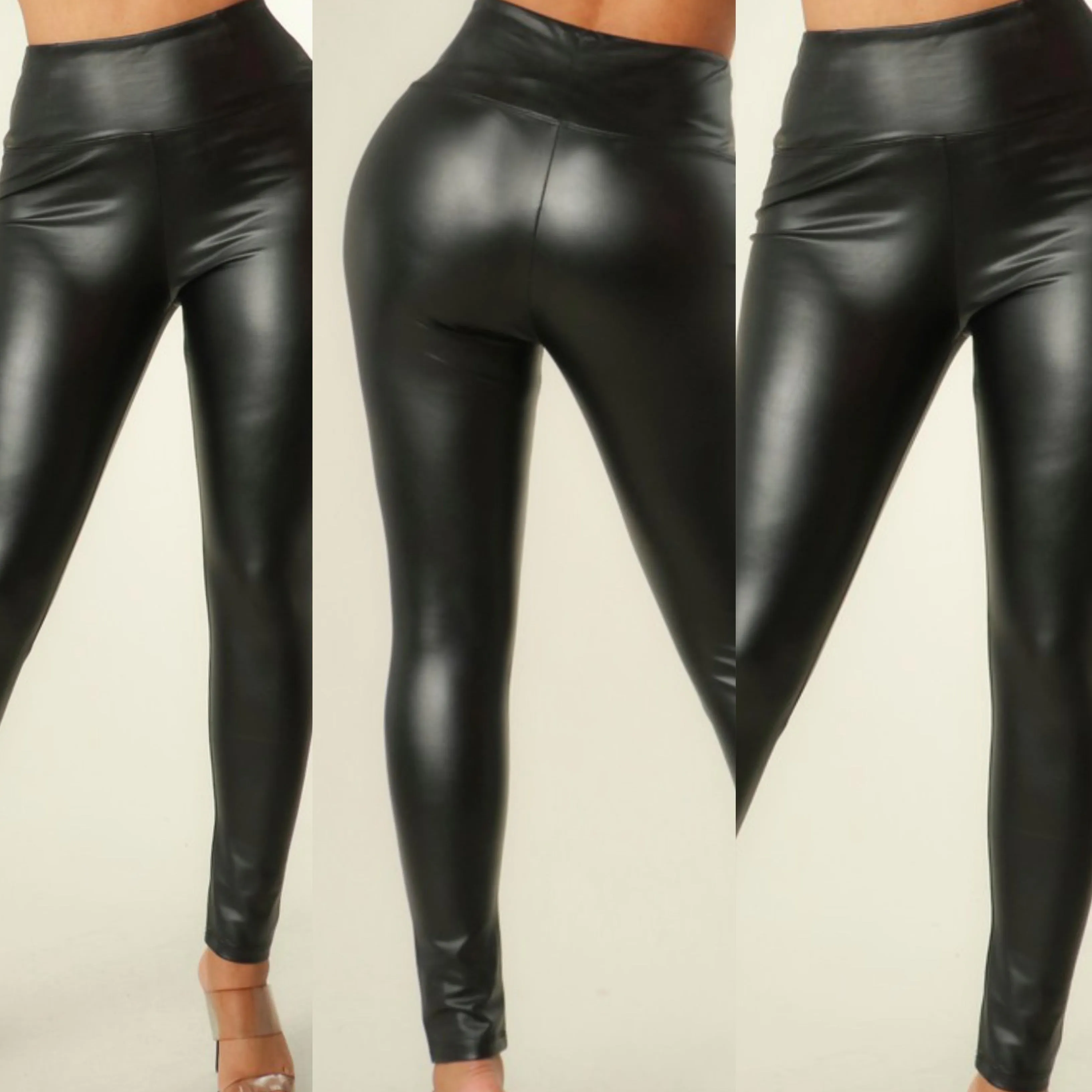 Faux Leather Highwaist Leggings Pants