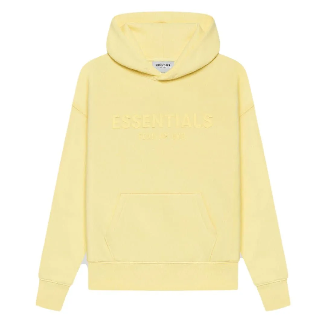 Fear of God Essentials Kids Pull-Over Hoodie Yellow/Lemonade