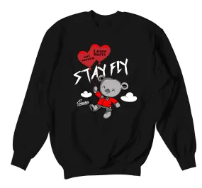 Foamposite All Over Sweater - Money Over Love - Black