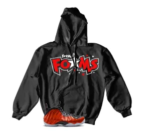 Foamposite Metallic Red Fresh Foams Hoody