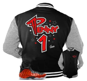 Foamposite Metallic Red One Penny Jacket