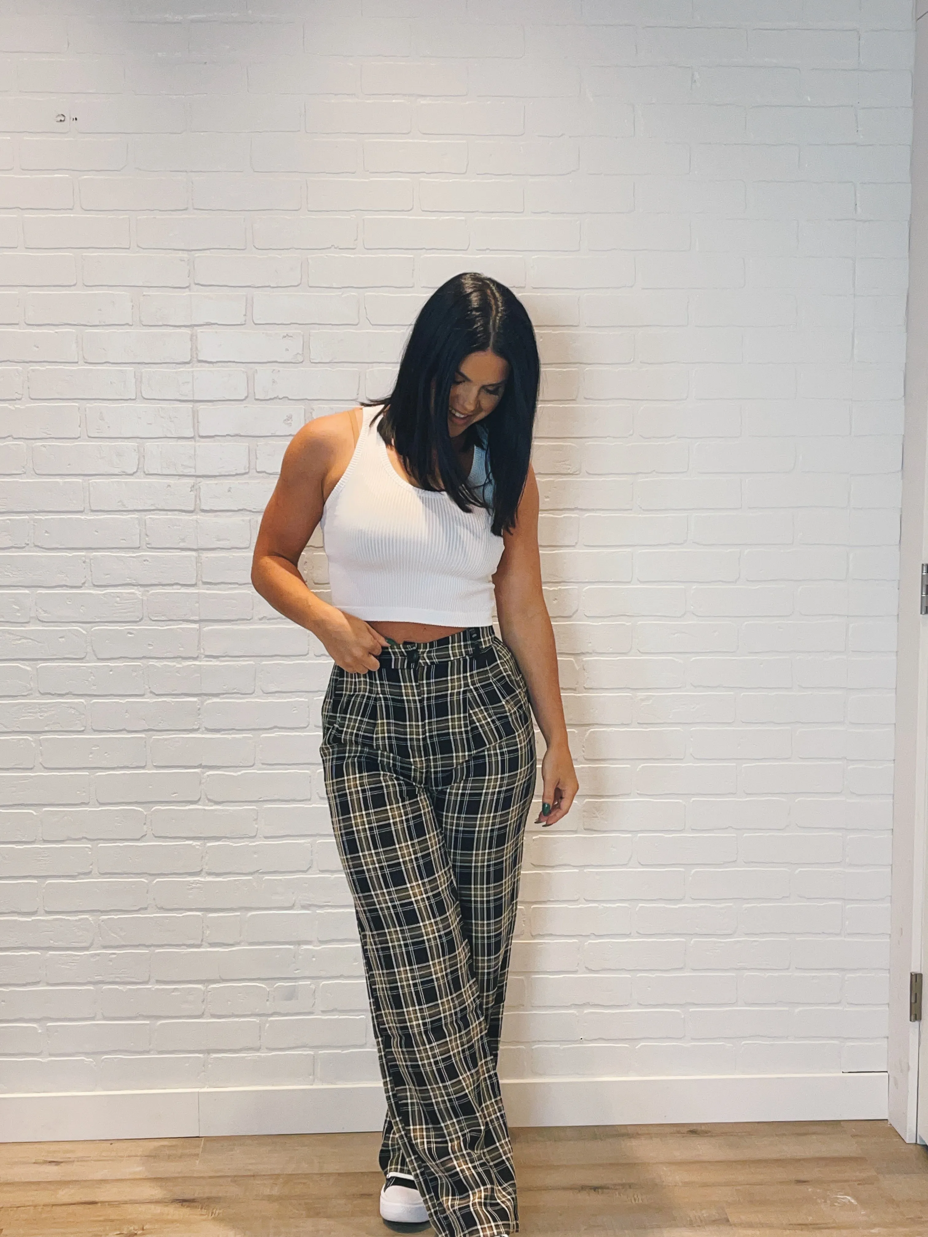 High Waist Wide Leg Trouser