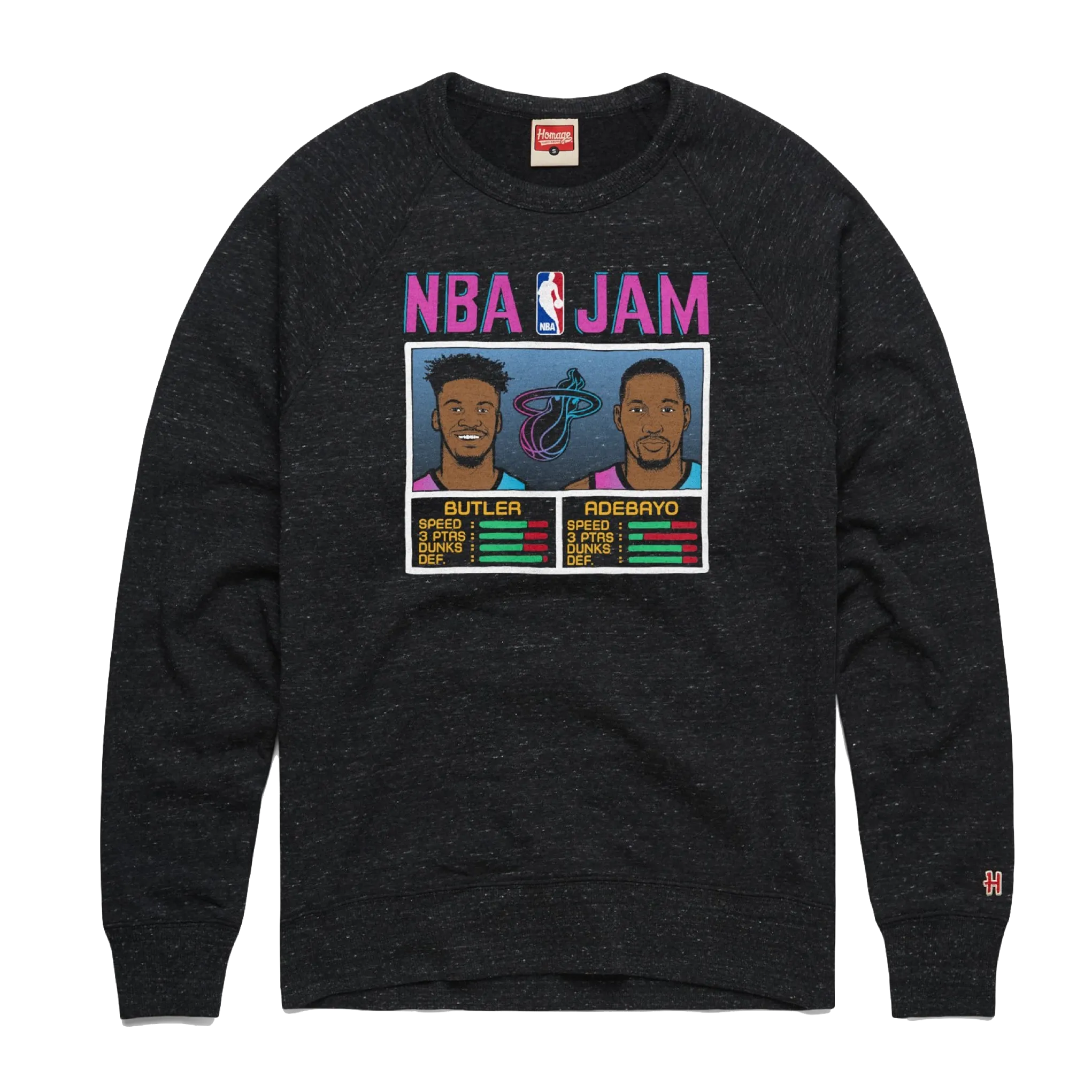 Homage ViceVersa Butler & Adebayo NBA Jam Crewneck Sweater