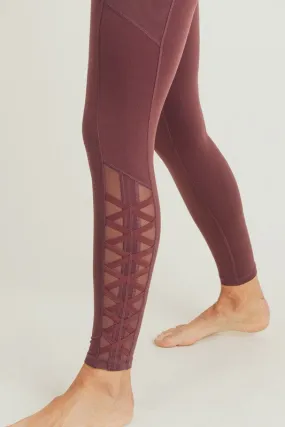 Hybrid Mesh Lattice Straps Full Pocket Leggings