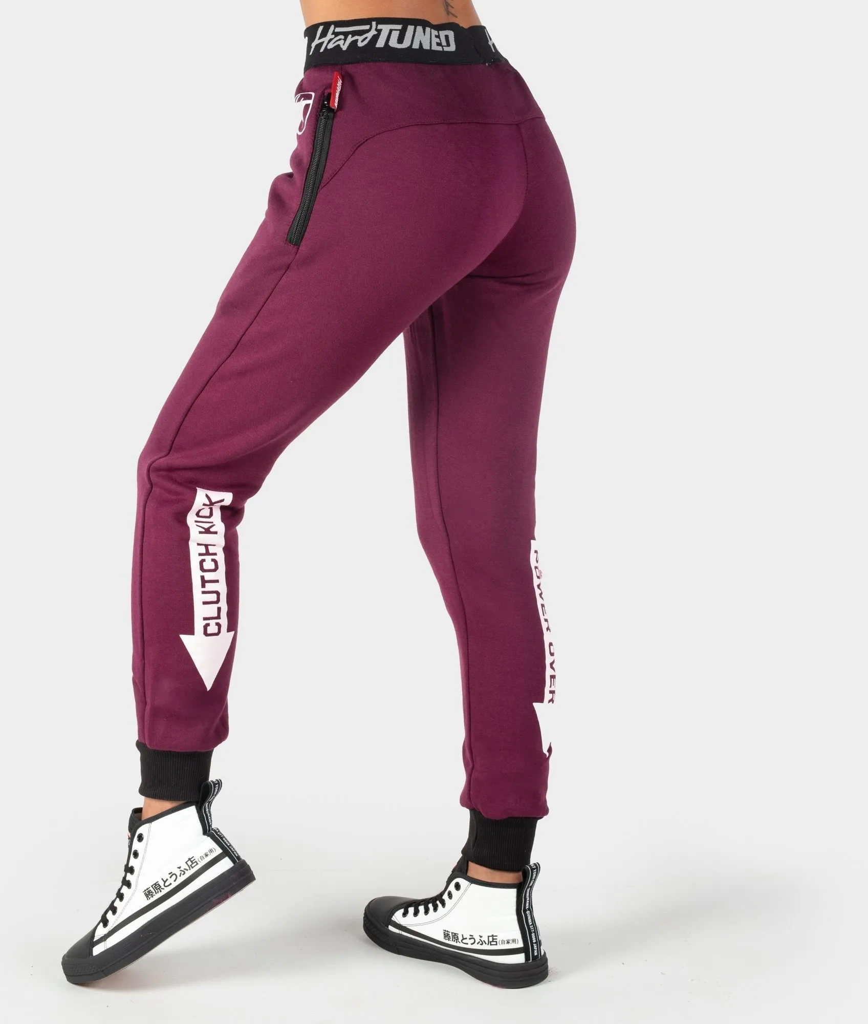 Ladies Power Over Trackies - Plum