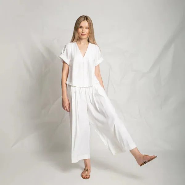 Les filles d'ailleurs Pants - White