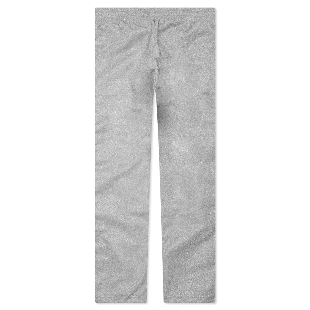 Lurex Track Pants - Silver/Off-White