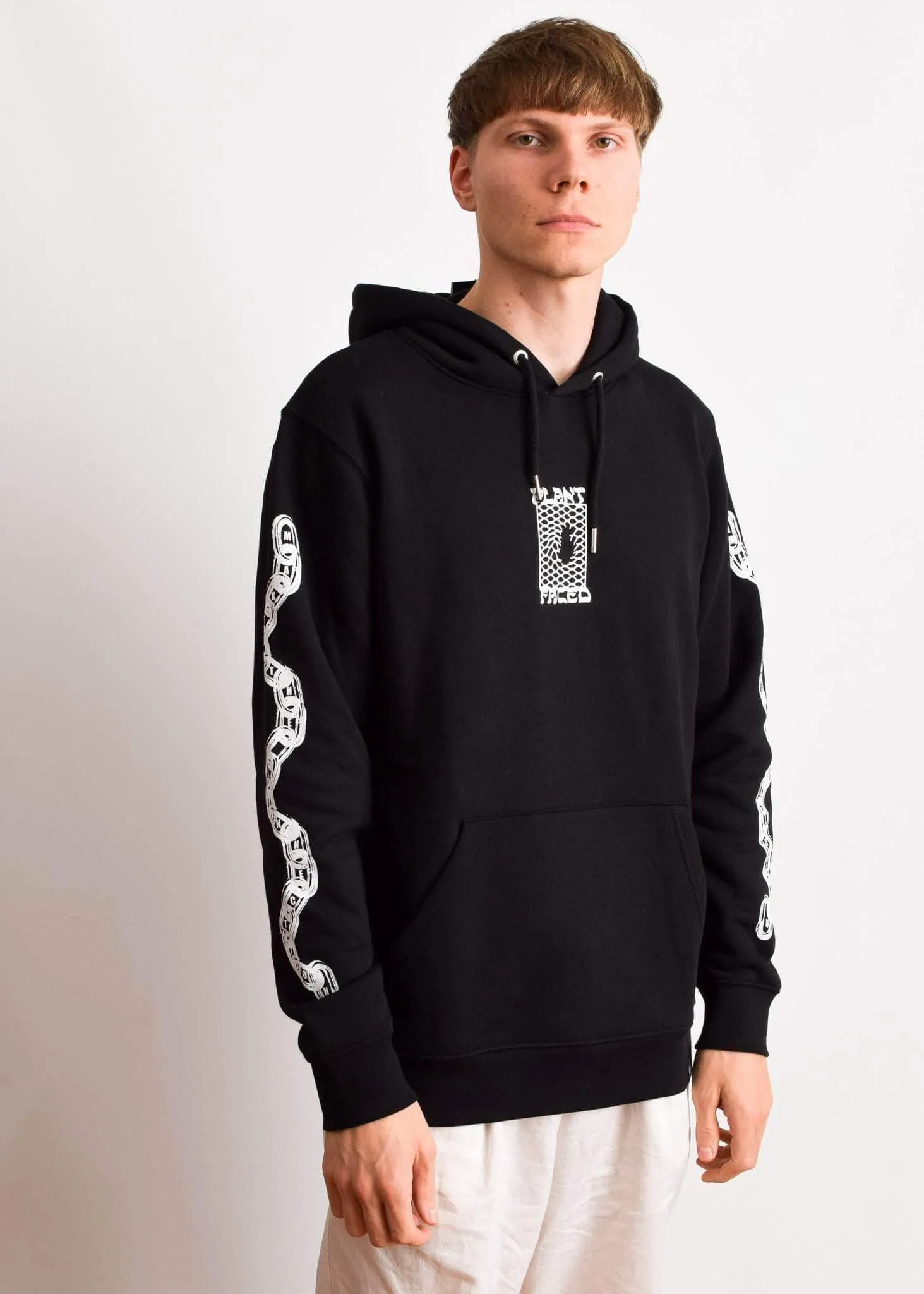 Make The Connection Hoodie - Black - ORGANIC X RECYCLED