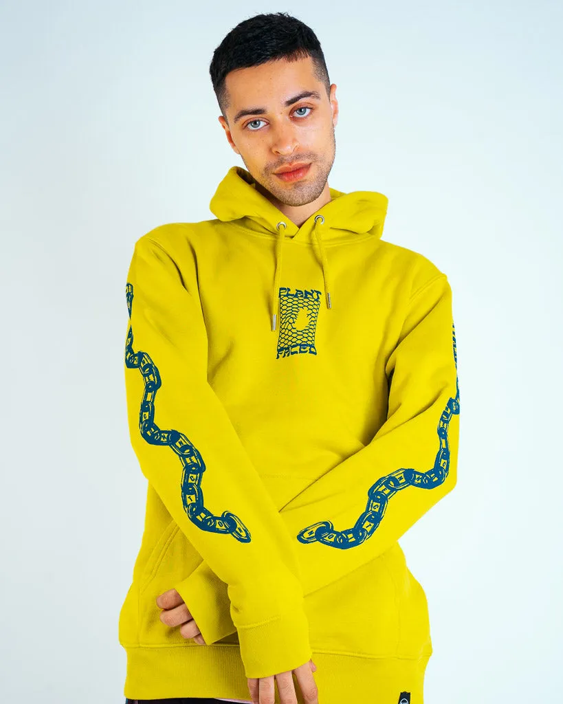 Make The Connection Hoodie - Lime Green - ORGANIC X RECYCLED