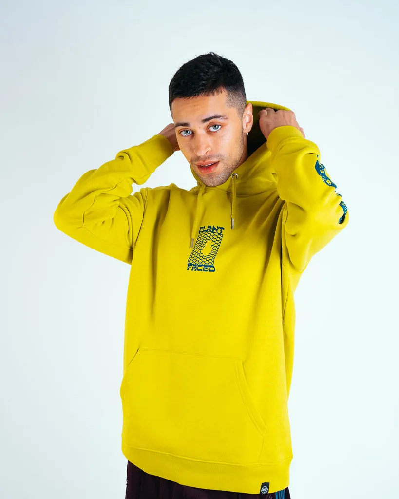 Make The Connection Hoodie - Lime Green - ORGANIC X RECYCLED