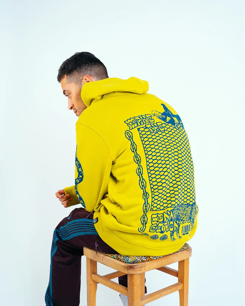 Make The Connection Hoodie - Lime Green - ORGANIC X RECYCLED