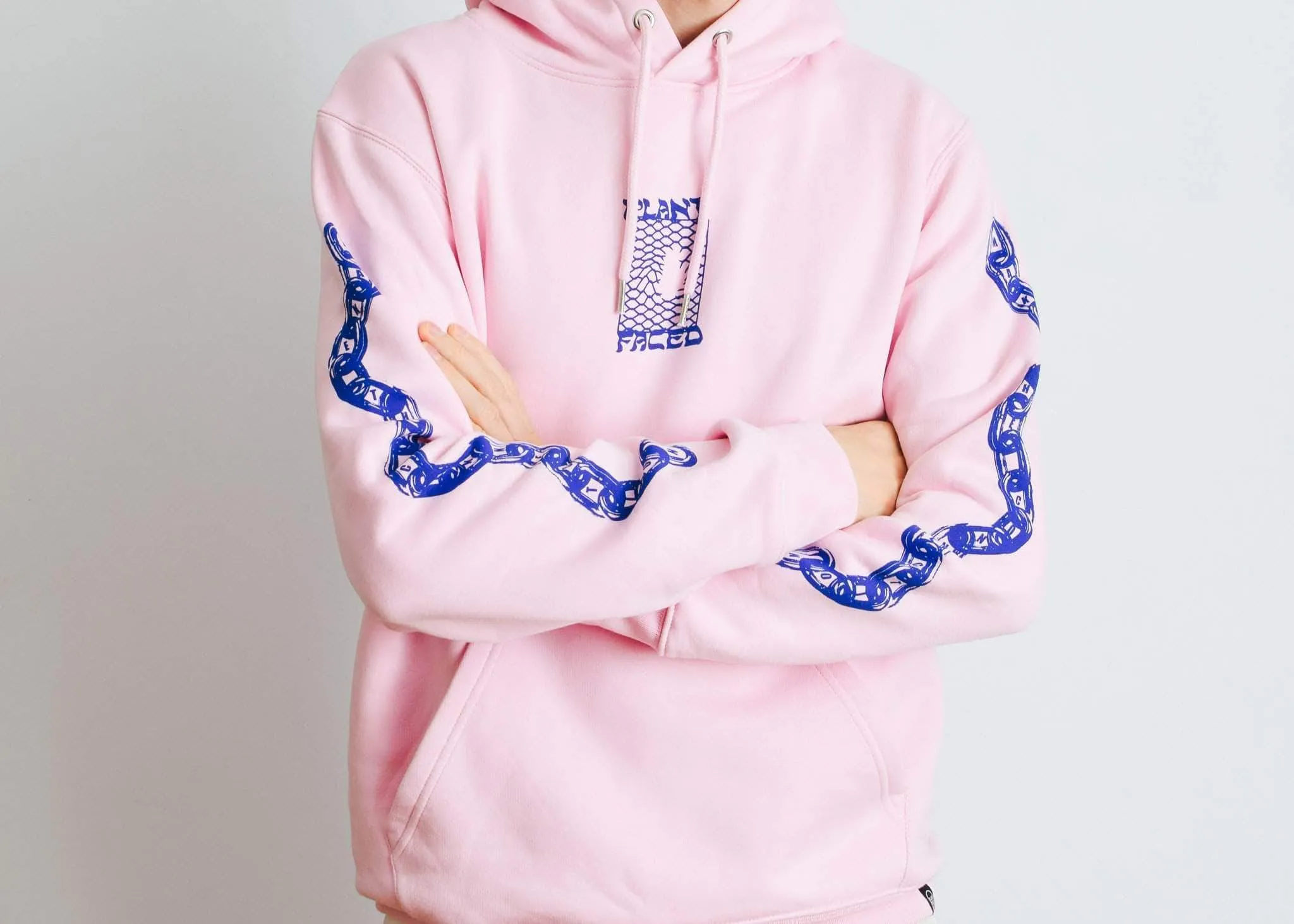 Make The Connection Hoodie - Pink x Blue - ORGANIC X RECYCLED