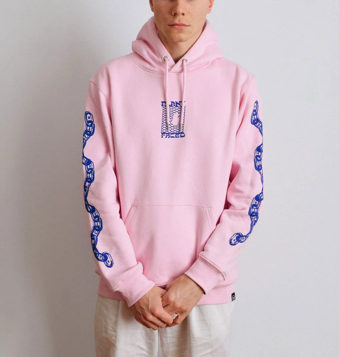 Make The Connection Hoodie - Pink x Blue - ORGANIC X RECYCLED