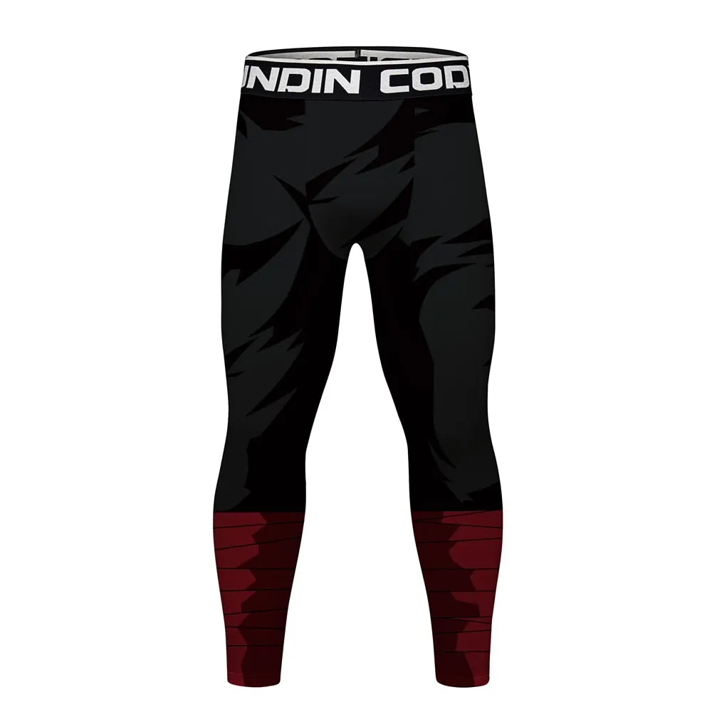 Men's Naruto 'Rock Lee | Dark' Elite Leggings Compression Spats