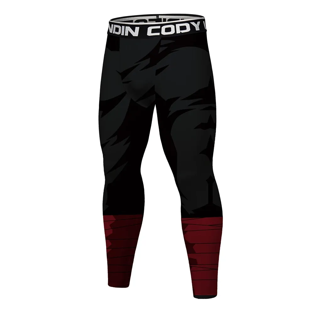 Men's Naruto 'Rock Lee | Dark' Elite Leggings Compression Spats