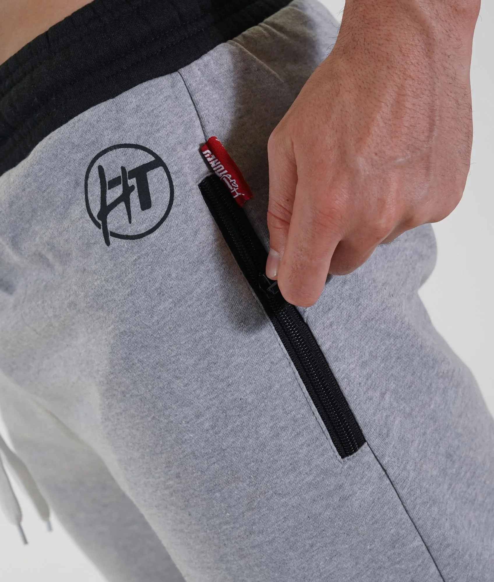 Mens Power Over Track Pants - Gray