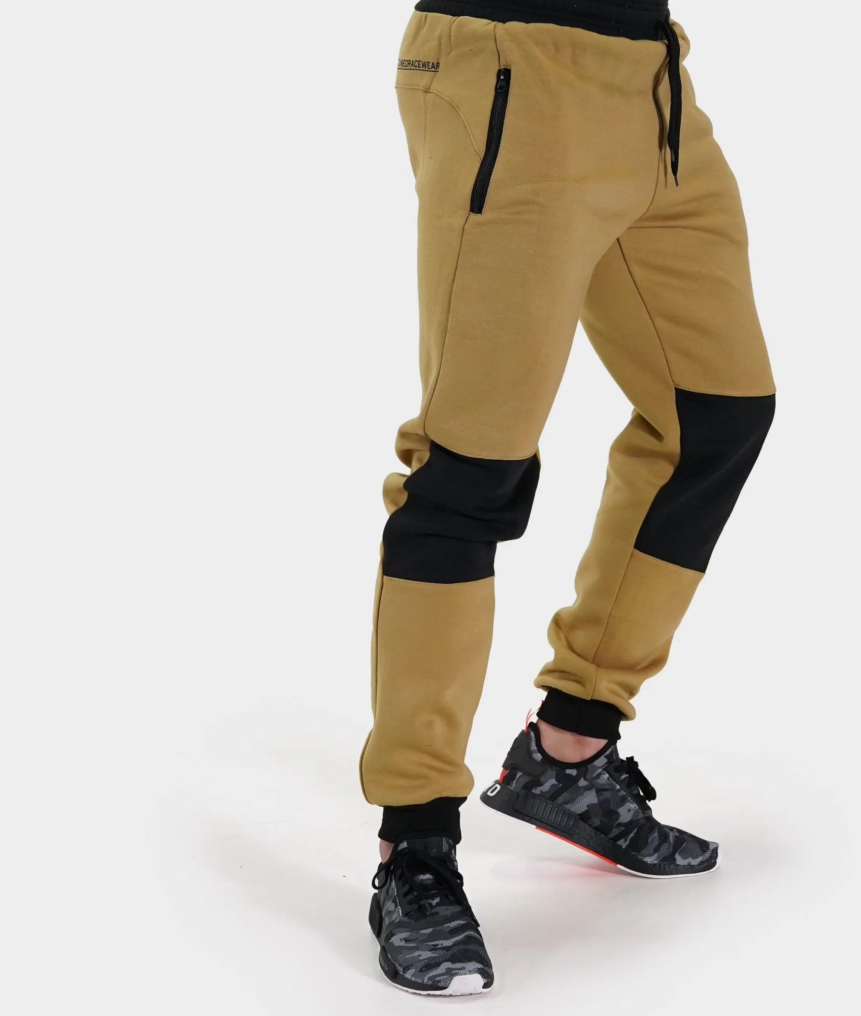 Mens Power Over Track Pants - Tan