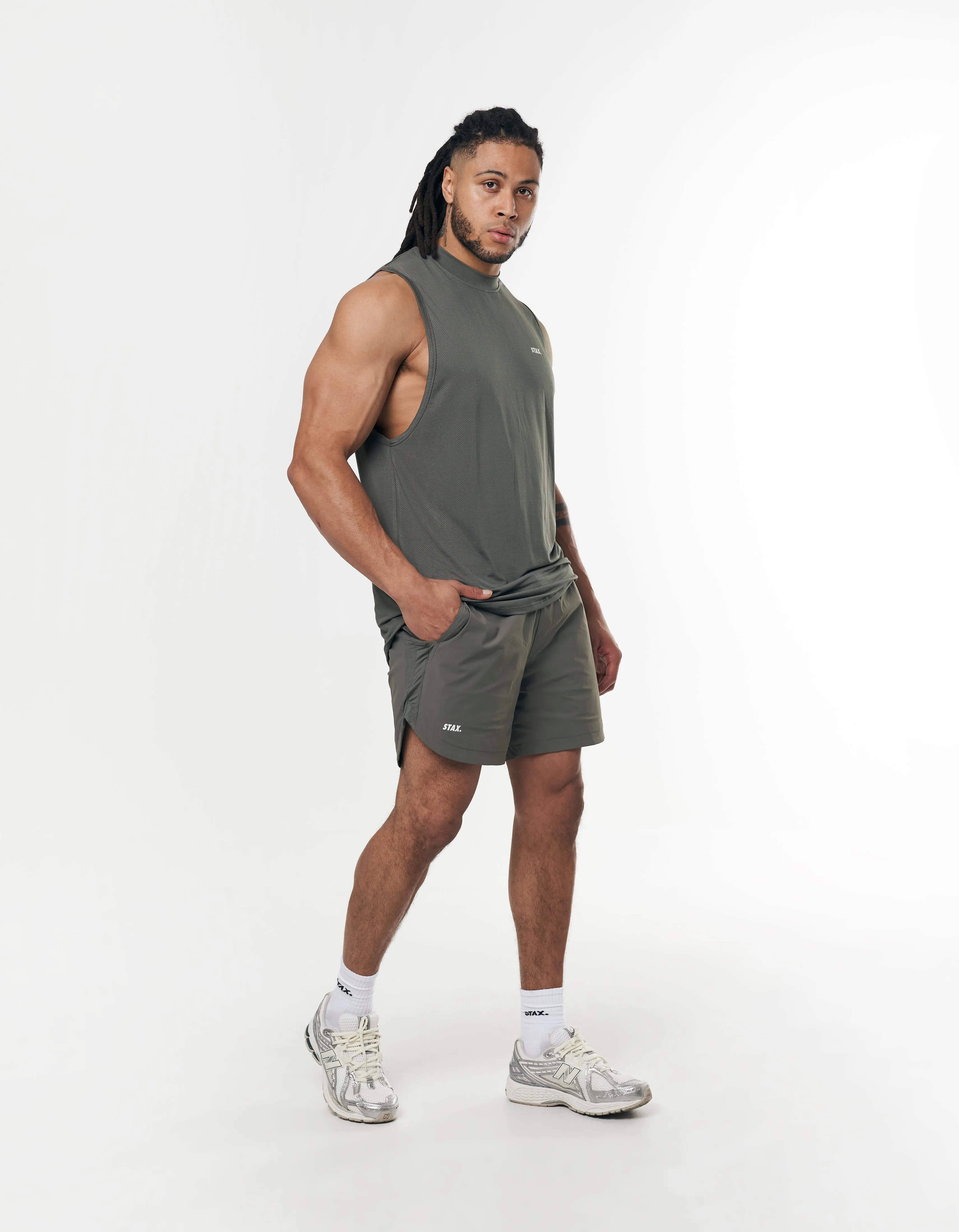 Mens Sport Muscle Tank - Grey