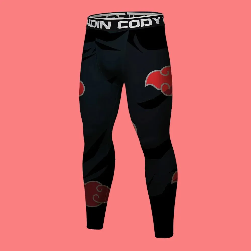 Naruto 'Akatsuki' Elite Long Sleeve Compression Rash Guard Set