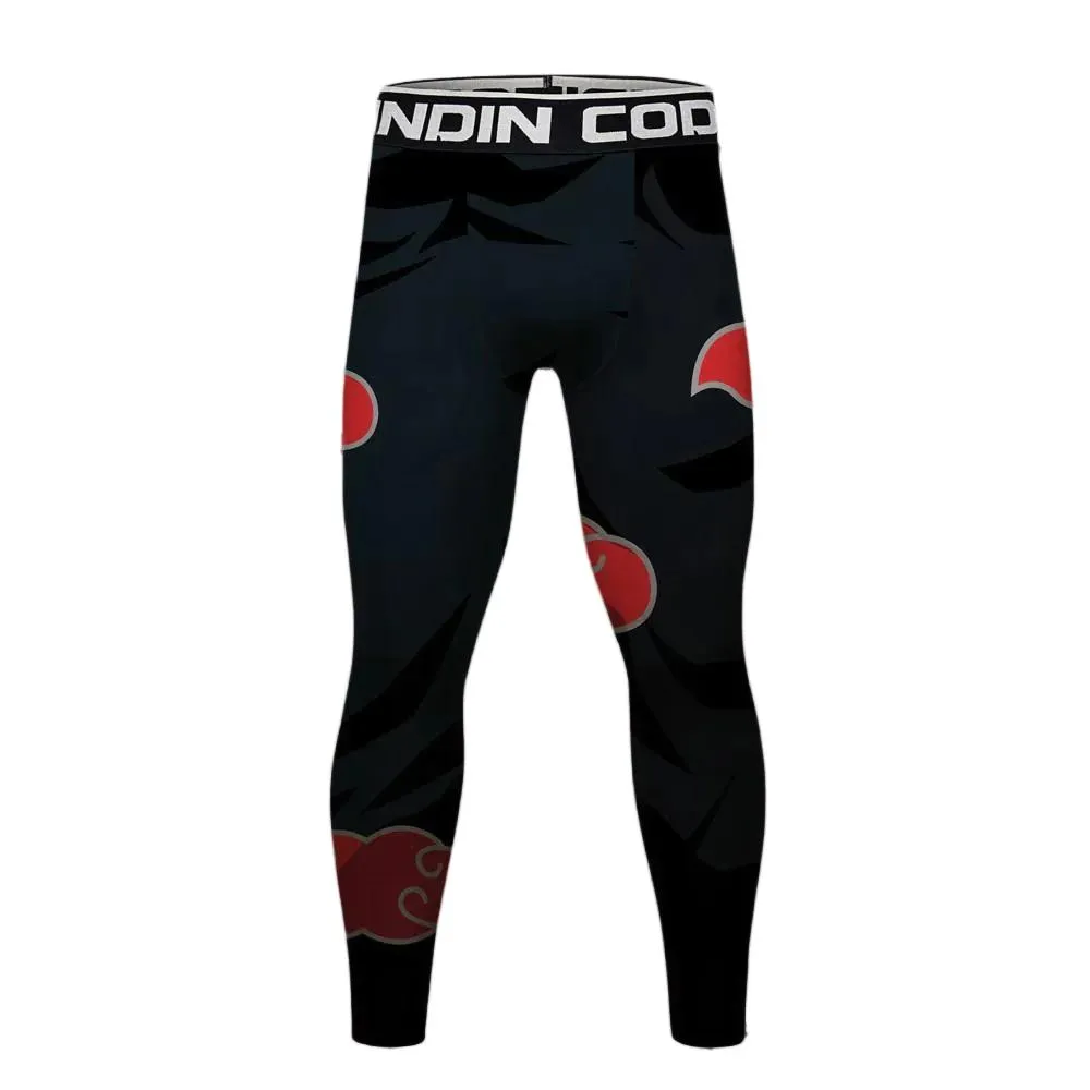 Naruto 'Akatsuki' Elite Long Sleeve Compression Rash Guard Set