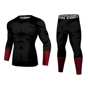 Naruto 'Rock Lee | Dark' Elite Long Sleeve Compression Rash Guard Set