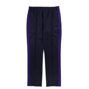 NEEDLES NARROW TRACK PANT POLY SMOOTH NAVY