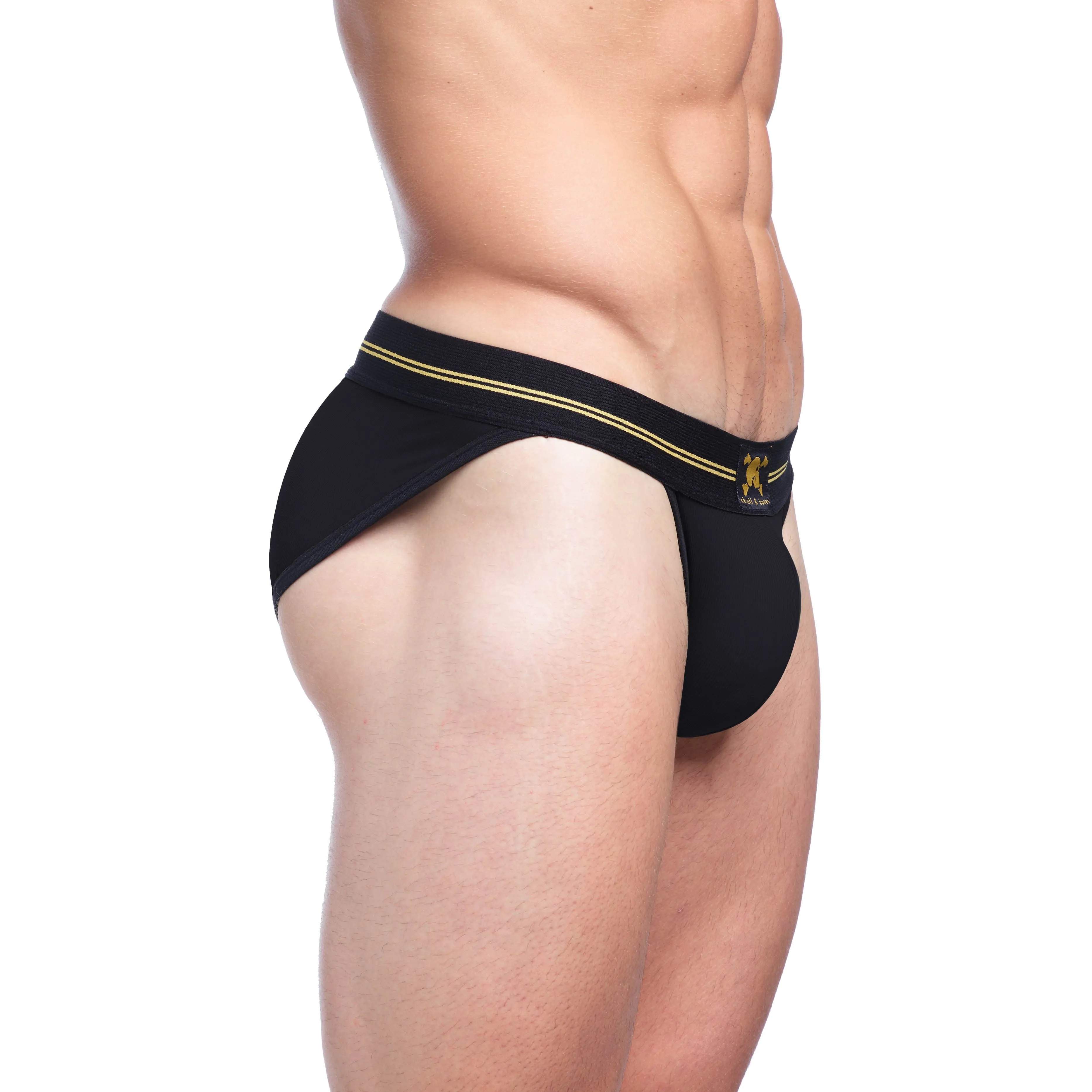 Performance Rib Sport Brief Black