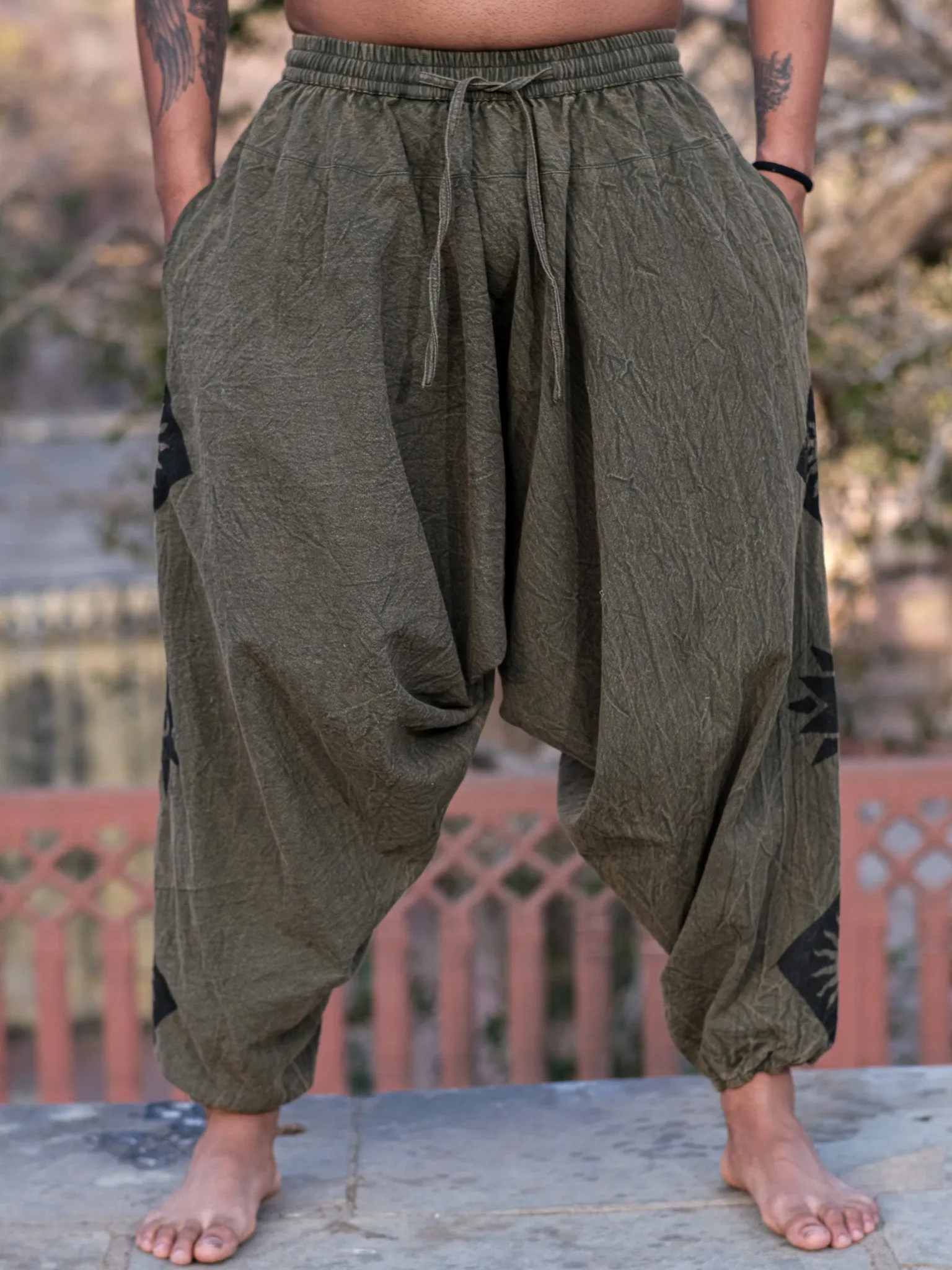 Prithvi Womens Harem Pants - Comfortable and Stylish Eco-Friendly Trousers for Casual Wear