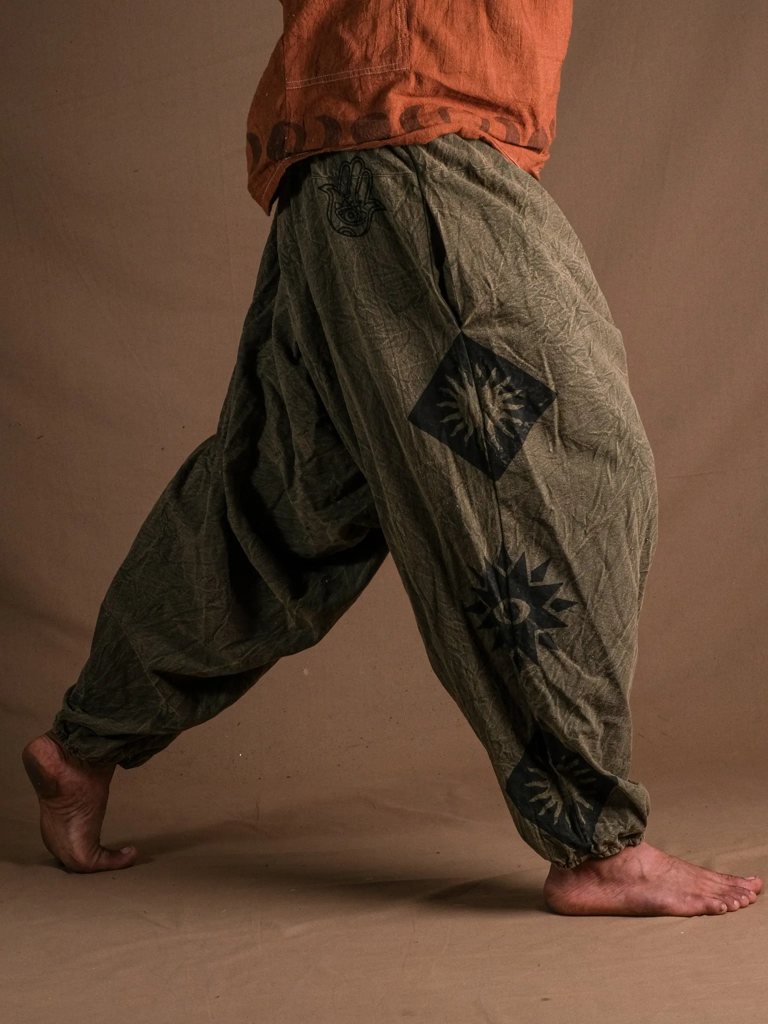 Prithvi Womens Harem Pants - Comfortable and Stylish Eco-Friendly Trousers for Casual Wear