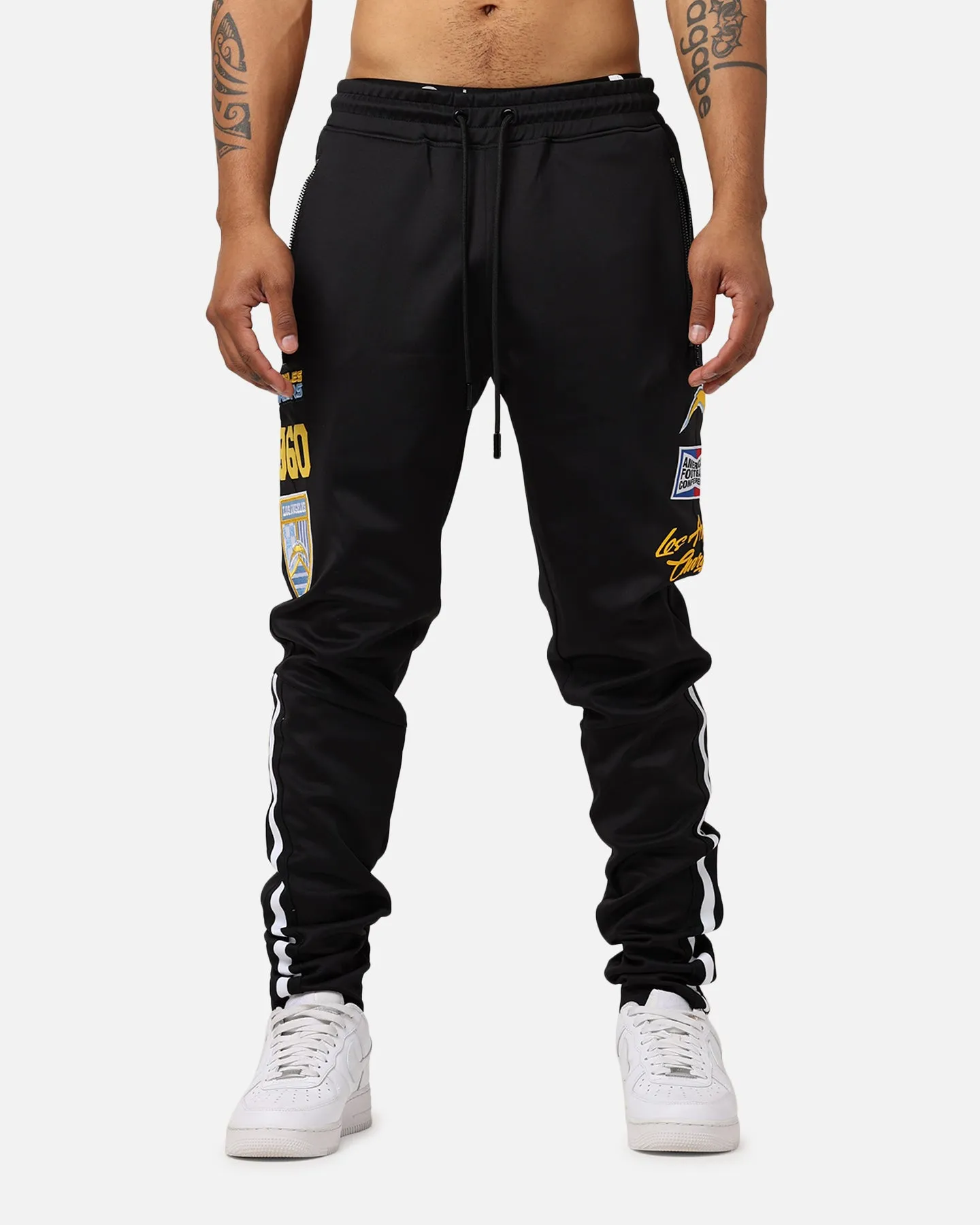 Pro Standard Los Angeles Chargers Fast Lane Track Pants Black