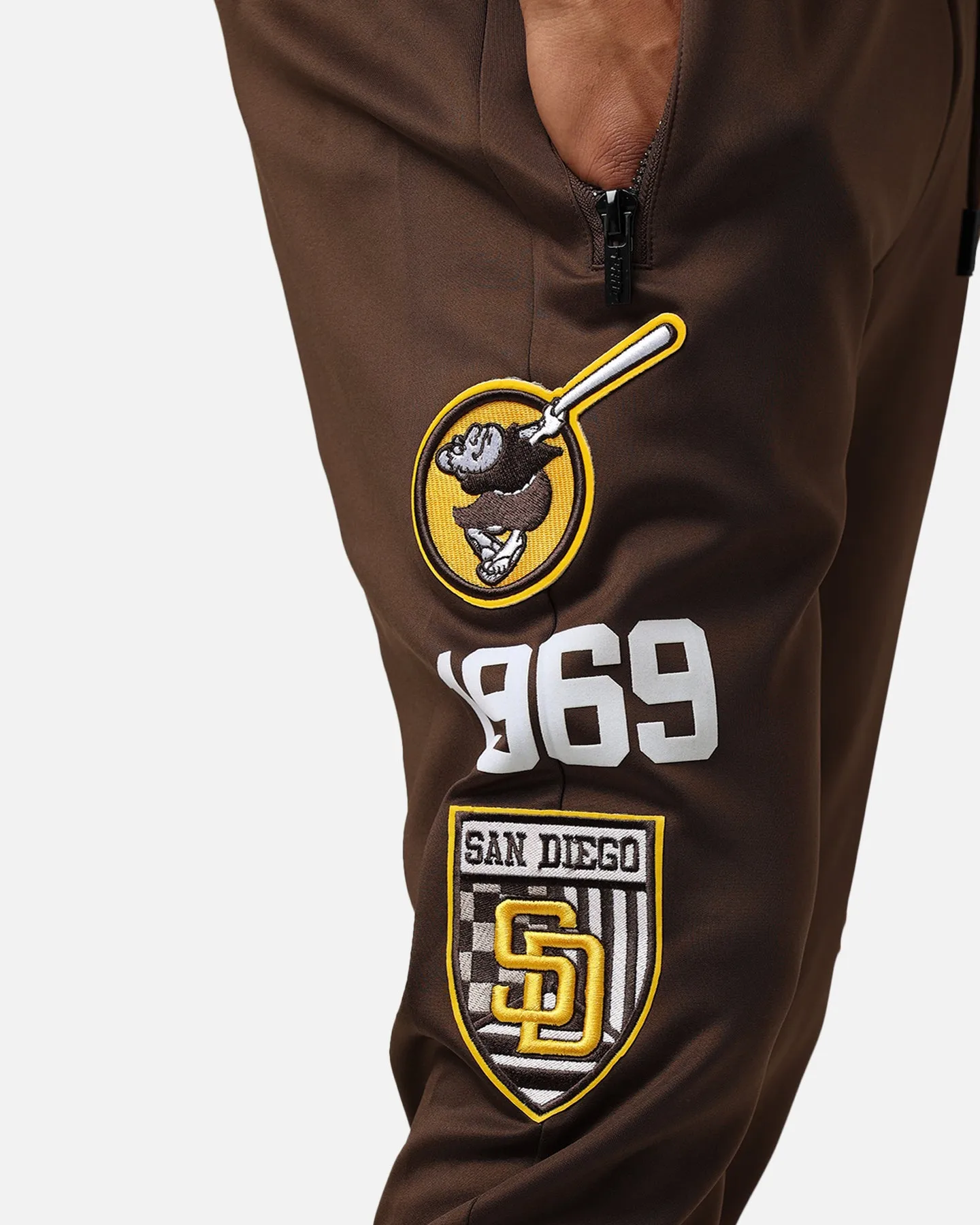 Pro Standard San Diego Padres Fast Lane Track Pants Black