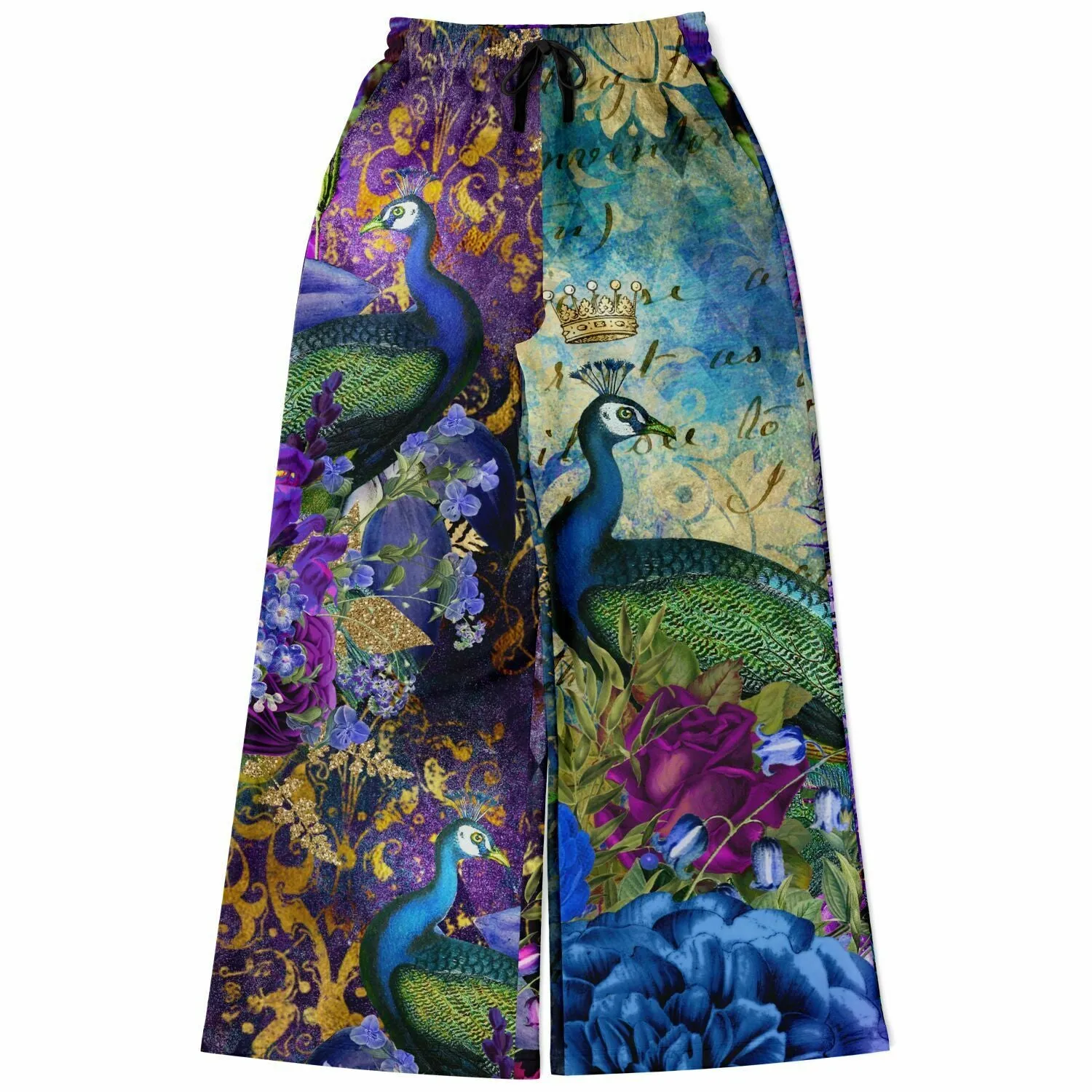 Purple Fusion Eco-Poly Stretchy Phat Bellbottoms